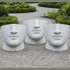 Abstract Modern Marble Face Bench