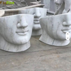 Abstract Modern Marble Face Bench
