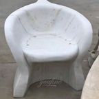 Abstract Modern Marble Face Bench