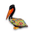 Pelican Statue | Hand-Painted Mexican Ceramic Decor