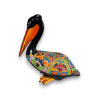 Pelican Statue | Hand-Painted Mexican Ceramic Decor