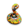 Snake Statue | Multicolor Handmade Mexican Rattlesnake