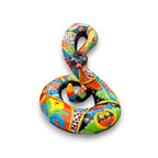 Snake Statue | Multicolor Handmade Mexican Rattlesnake