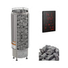 Cilindro UL Certified Electric Sauna Heater With Xenio CX45 Digital Control Panel & Sauna Stones [PC60/80/90/110E]