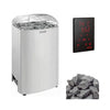 Club Deluxe Stainless Steel Electric Sauna Heater With Digital Control & Sauna Stones [HRKGU]