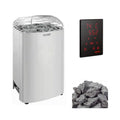 Club Deluxe Stainless Steel Electric Sauna Heater With Digital Control & Sauna Stones [HRKGU]