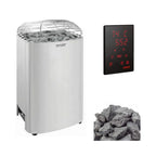 Club Deluxe Stainless Steel Electric Sauna Heater With Digital Control & Sauna Stones [HRKGU]