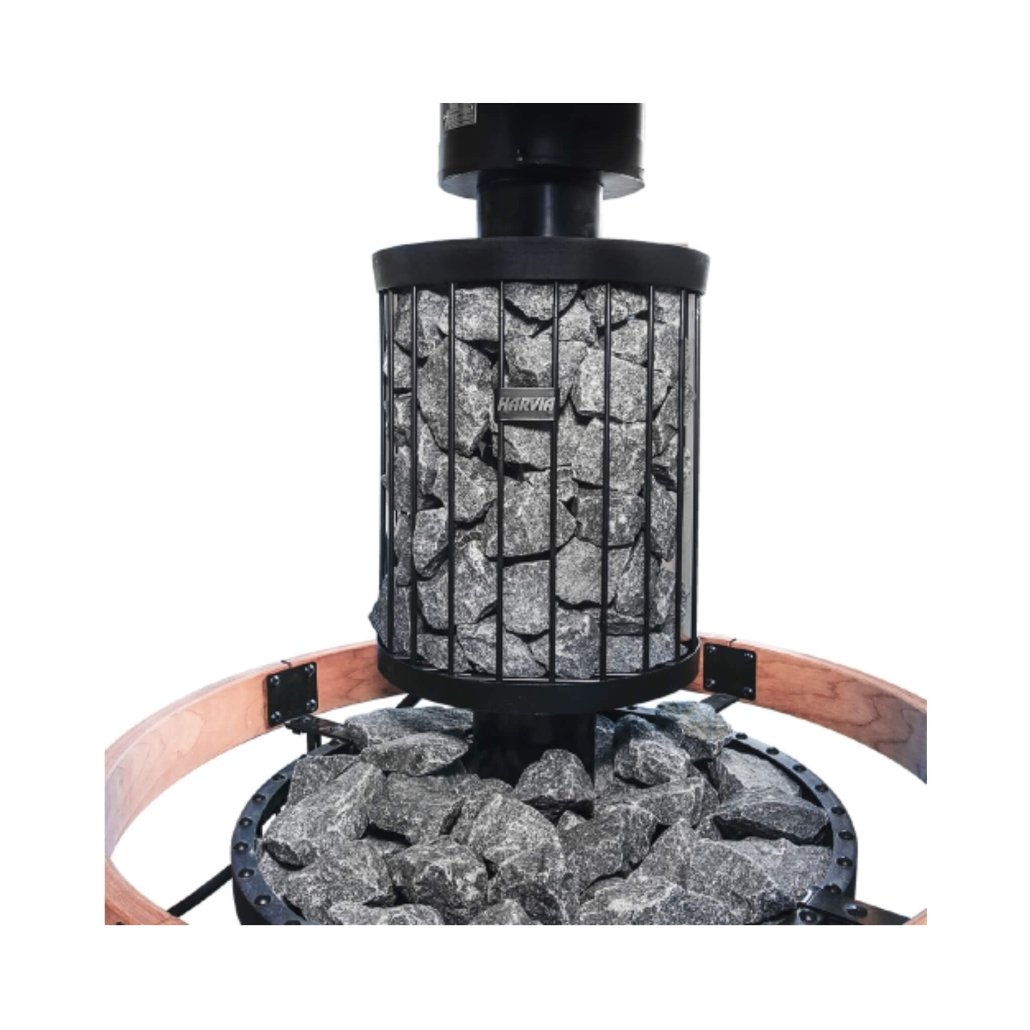 Legend 150 BK 16kW Wood Burning Sauna Stove Package [LGND-PKG-BK-WH]