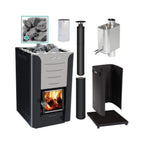 Pro 20 WH Wood Burning Sauna Stove Package 24kW [PRO20-PKG-SS/BK-WH]