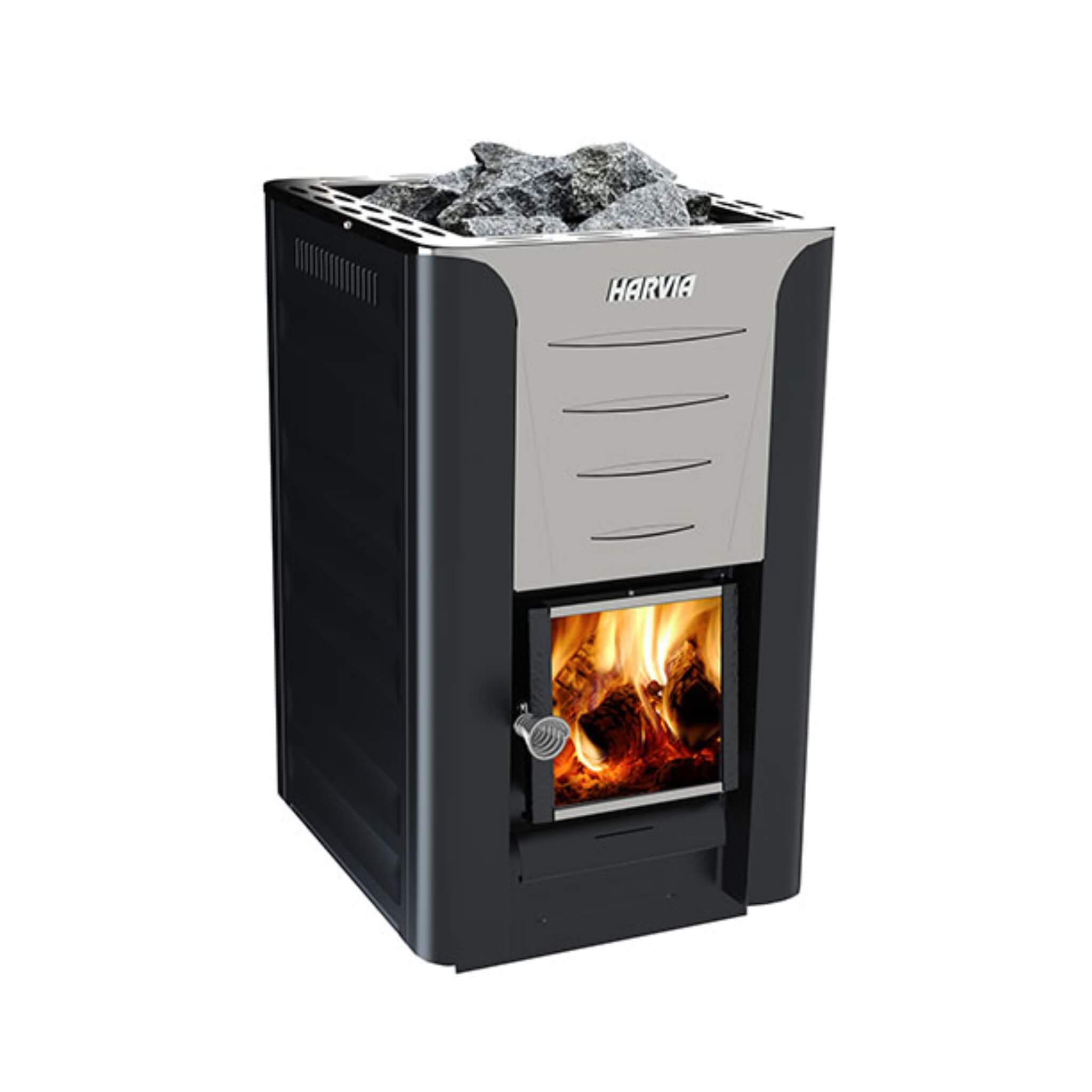 Pro 20 WH Wood Burning Sauna Stove Package 24kW [PRO20-PKG-SS/BK-WH]