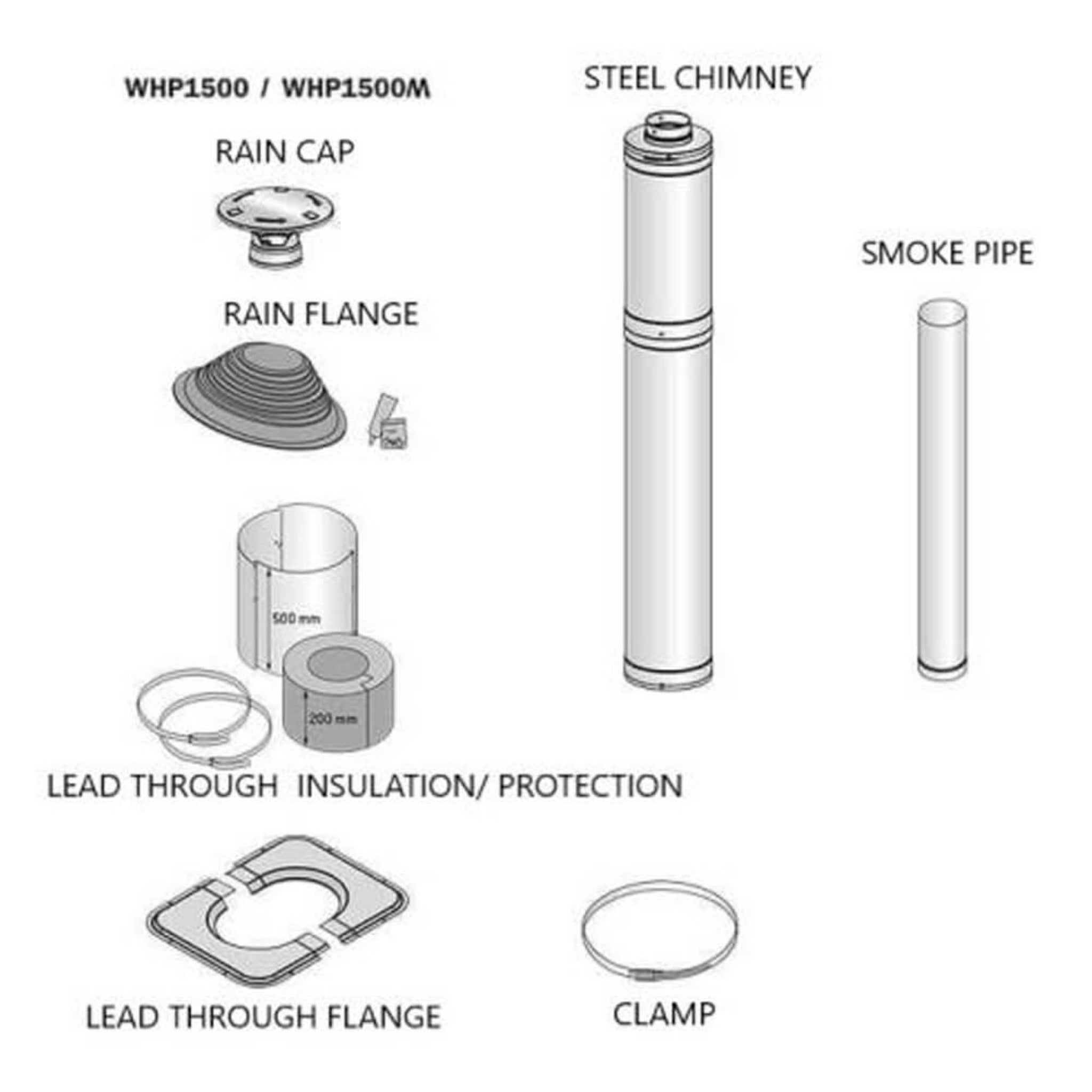 Wood-Burning Floor Mount Sauna Stove With Chimney Kit And Sauna Stones [COZY]