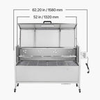 Heavy-Duty Spit Roaster / Smoker Rotisserie BBQ Grill
