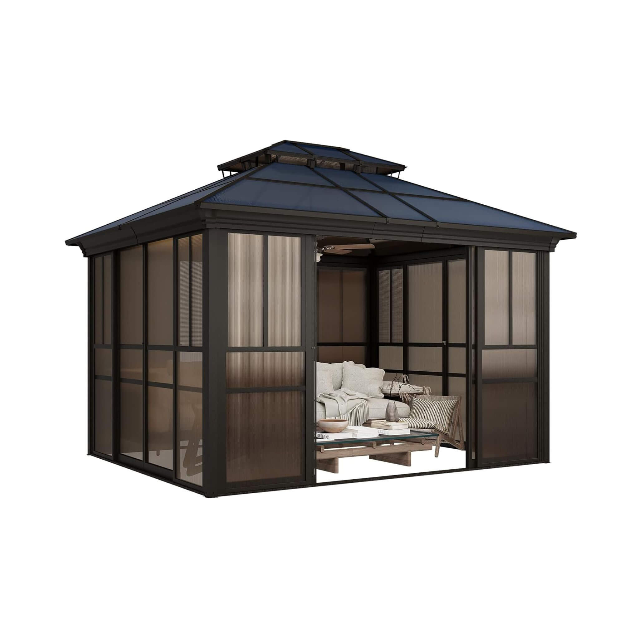 Edge Heavy-Duty Aluminum Frame Outdoor Backyard Solarium
