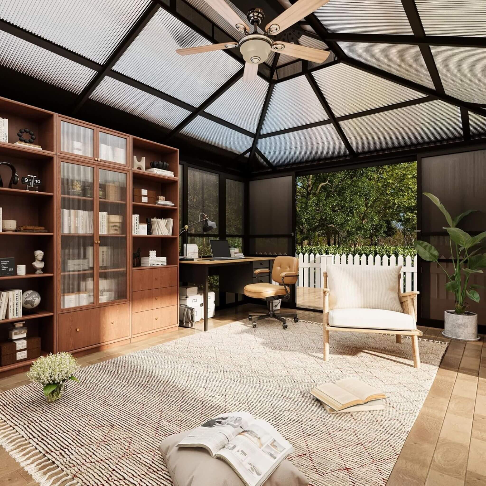 Edge Heavy-Duty Aluminum Frame Outdoor Backyard Solarium