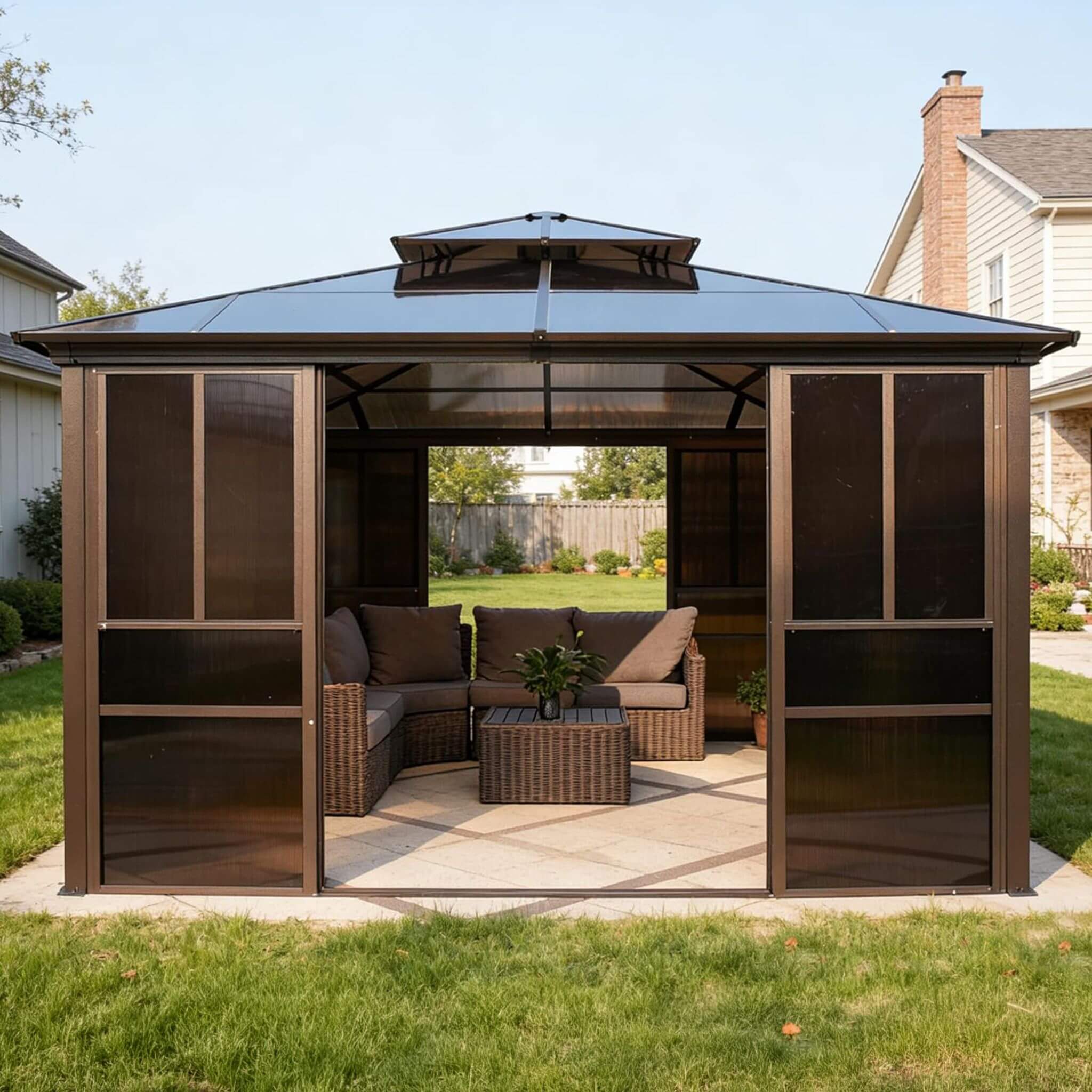 Edge Heavy-Duty Aluminum Frame Outdoor Backyard Solarium