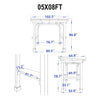 Heavy-Duty Premium Wooden Grill Gazebo with Sloped Metal Roof