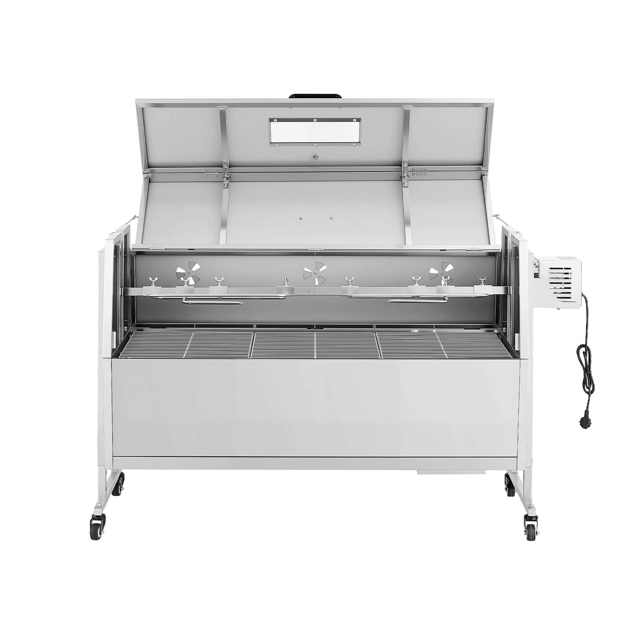 Heavy-Duty Spit Roaster / Smoker Rotisserie BBQ Grill