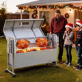 Heavy-Duty Spit Roaster / Smoker Rotisserie BBQ Grill