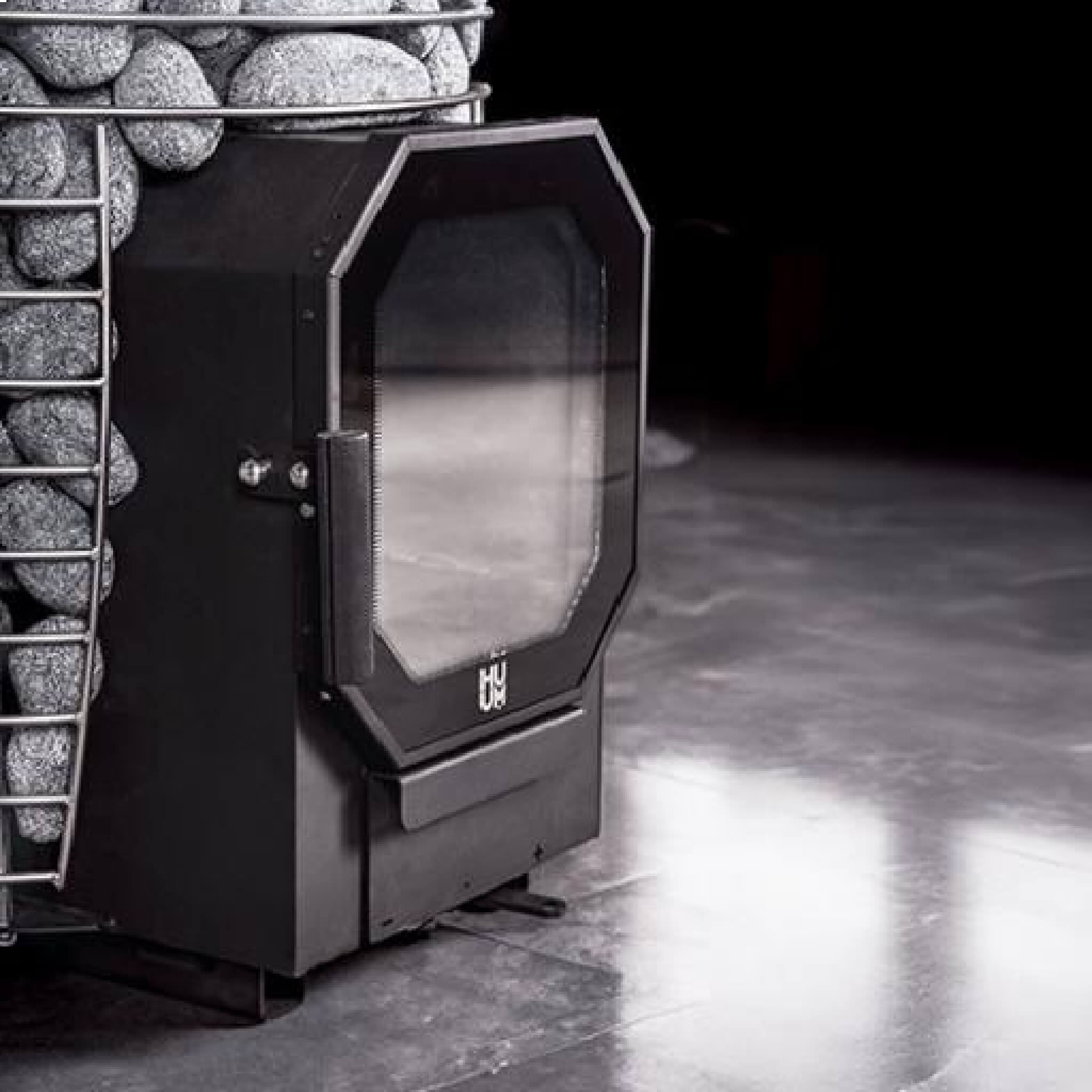Flow Mini 8.5KW Wood-Burning Sauna Stove With Ash Drawer & Sauna Stones [H1017012]