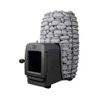 Heat LS 12KW Sauna Stove with Firebox Extension & Sauna Stones [H1012012]