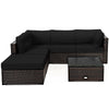 6 Pieces Outdoor Patio Set - Rattan