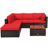 6 Pieces Outdoor Patio Set - Rattan
