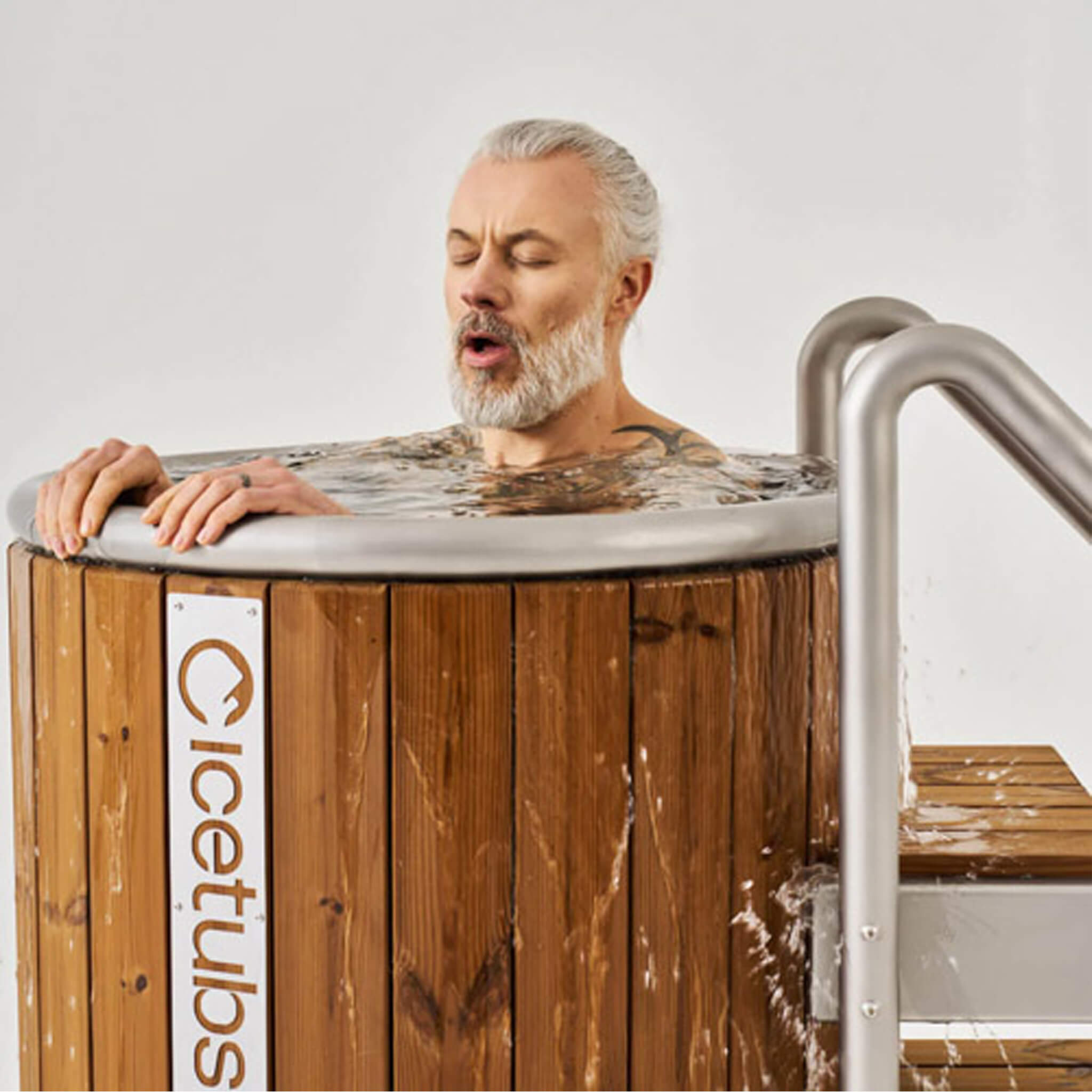 Icetubs IceBarrel Thermowood And Fiberglass Cold Plunge Immersion Tub