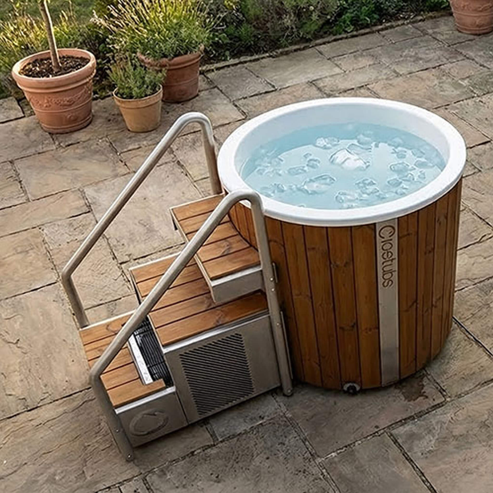 Ice Barrel XL Thermowood and Fiberglass Cold Plunge Immersion Tub