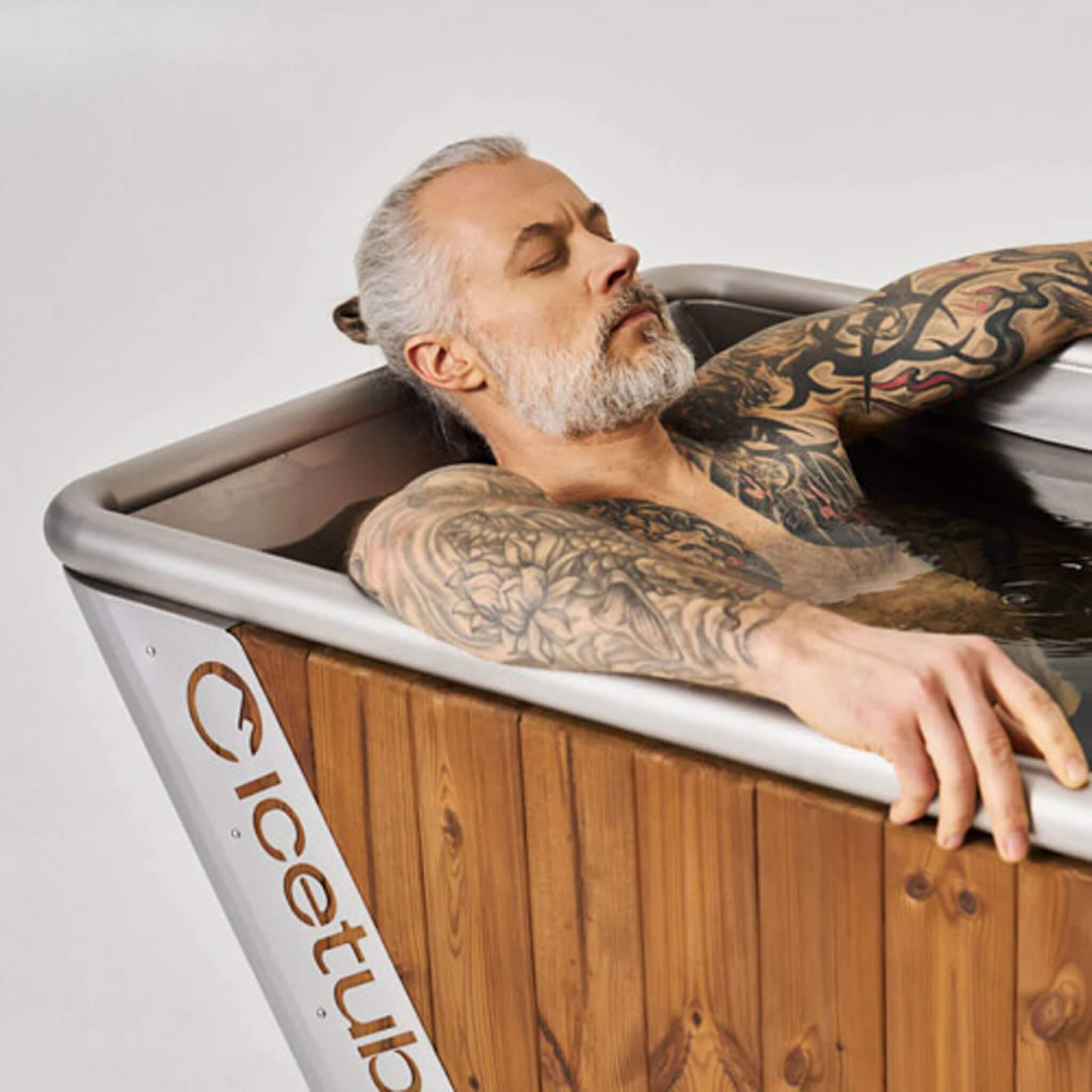 Thermowood and Stainless-Steel Cold Therapy Immersion Bath