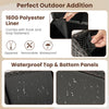 Indoor Outdoor 85 Gallon Storage Container with Waterproof Liner and Universal Wheels