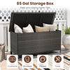 Indoor Outdoor 85 Gallon Storage Container with Waterproof Liner and Universal Wheels