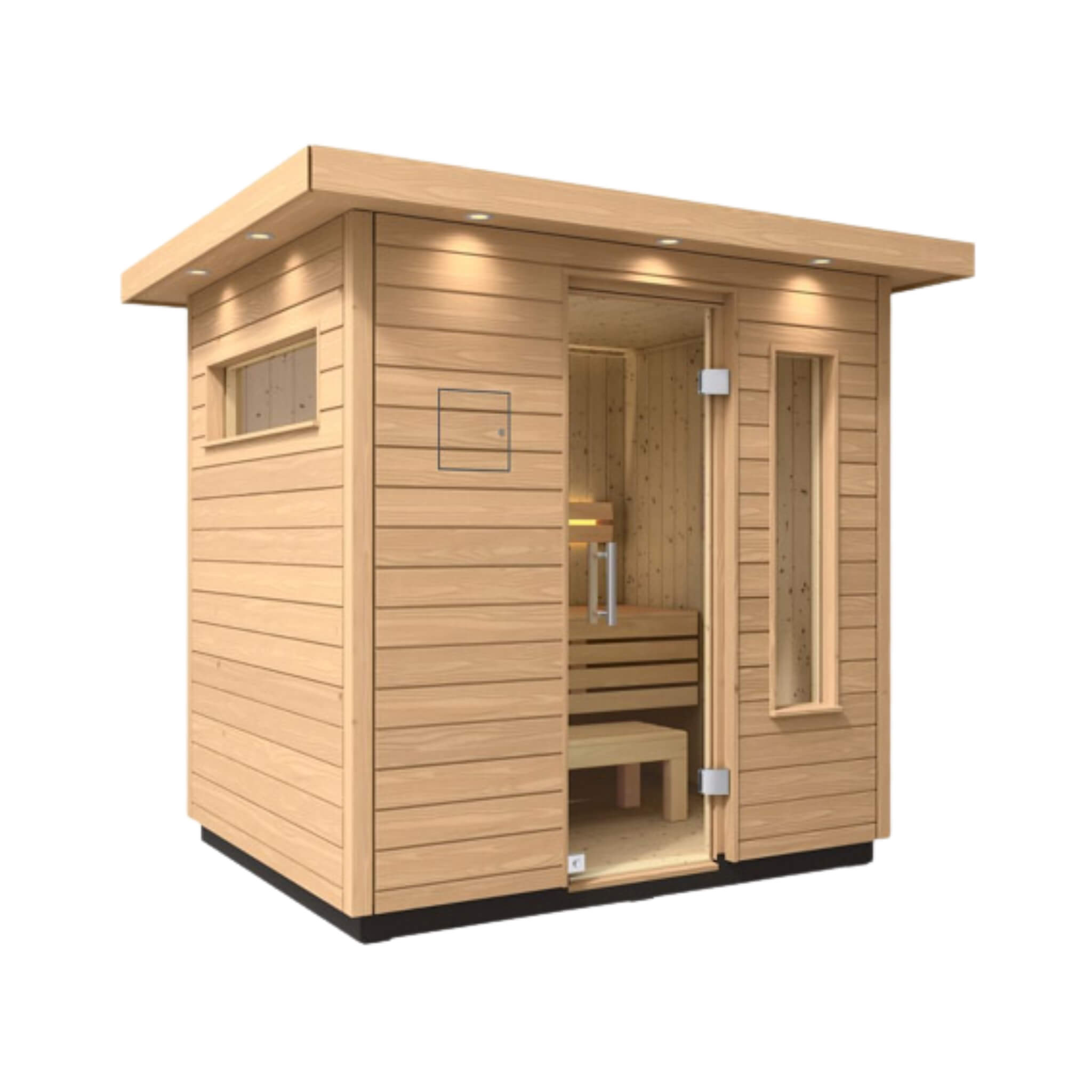 Outdoor Douglas Fir Scandinavian Spruce Sauna Kit