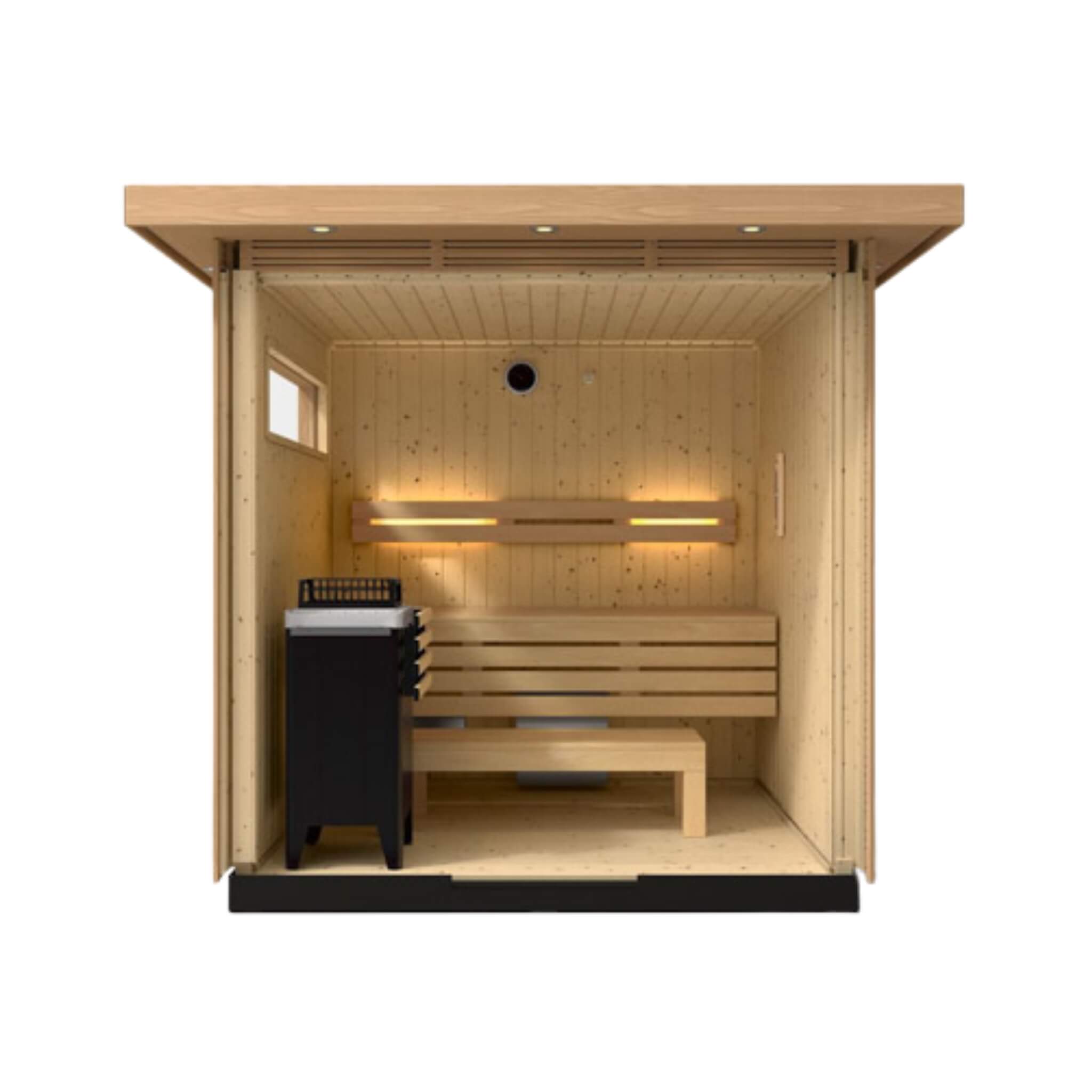 Outdoor Douglas Fir Scandinavian Spruce Sauna Kit