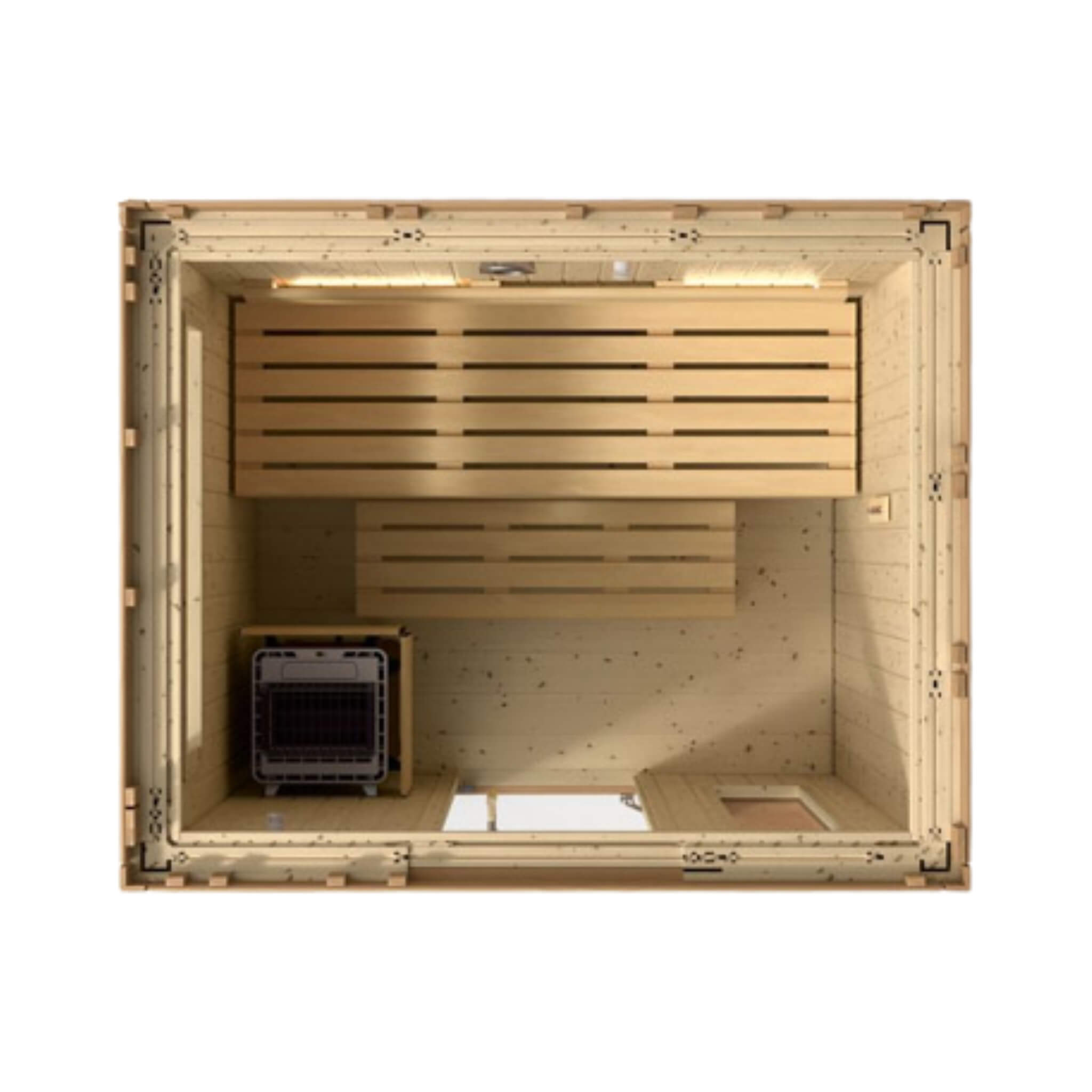 Outdoor Douglas Fir Scandinavian Spruce Sauna Kit