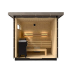 Outdoor Weathered Gray Spruce Sauna Kit