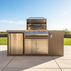 7FT Straight BBQ Island