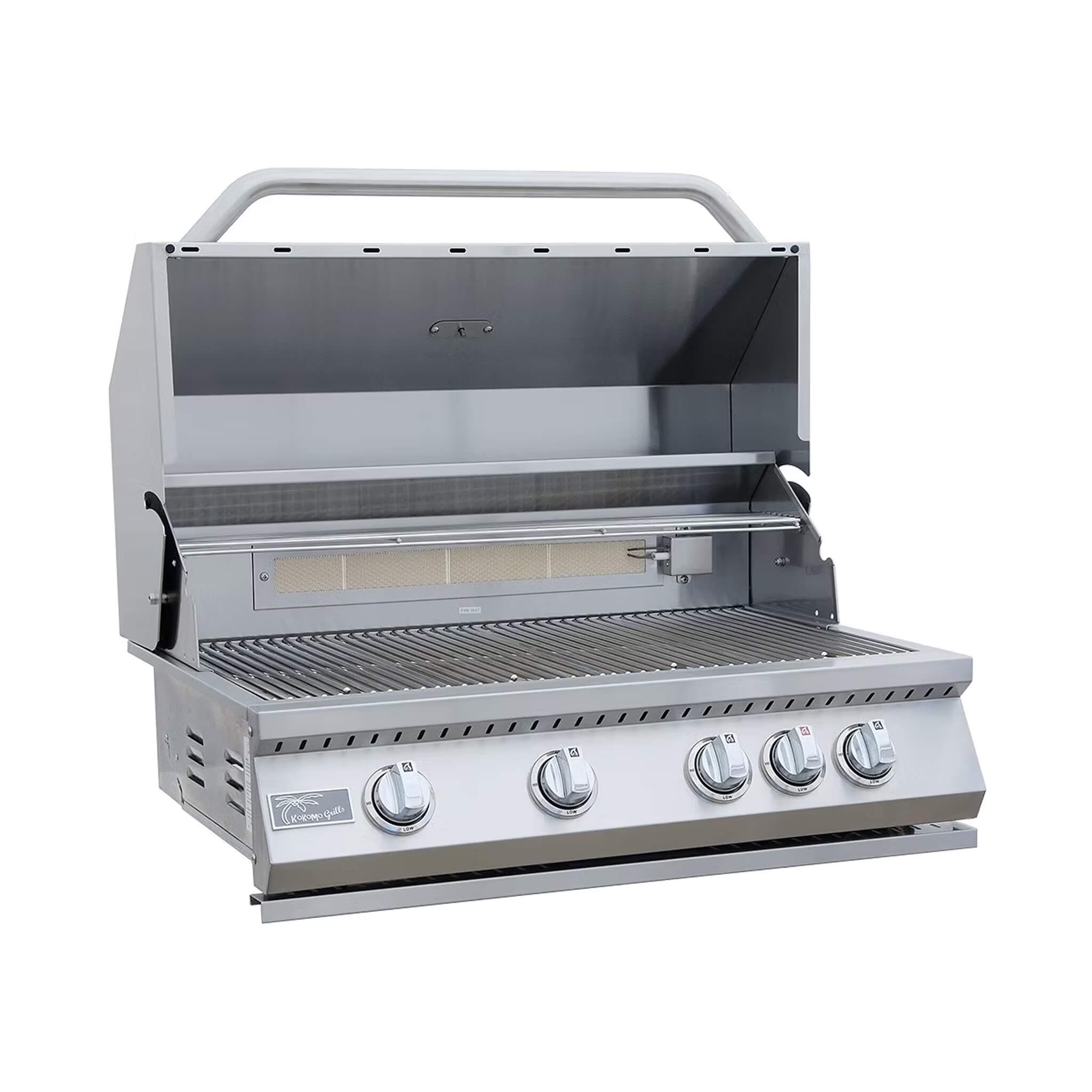 Baja 9FT BBQ Island With LEDs, Built-In BBQ And Refrigerator [Made-To-Order]