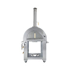Premium 32-Inch Stainless Steel Dual Fuel Gas Or Wood Fired Pizza Oven