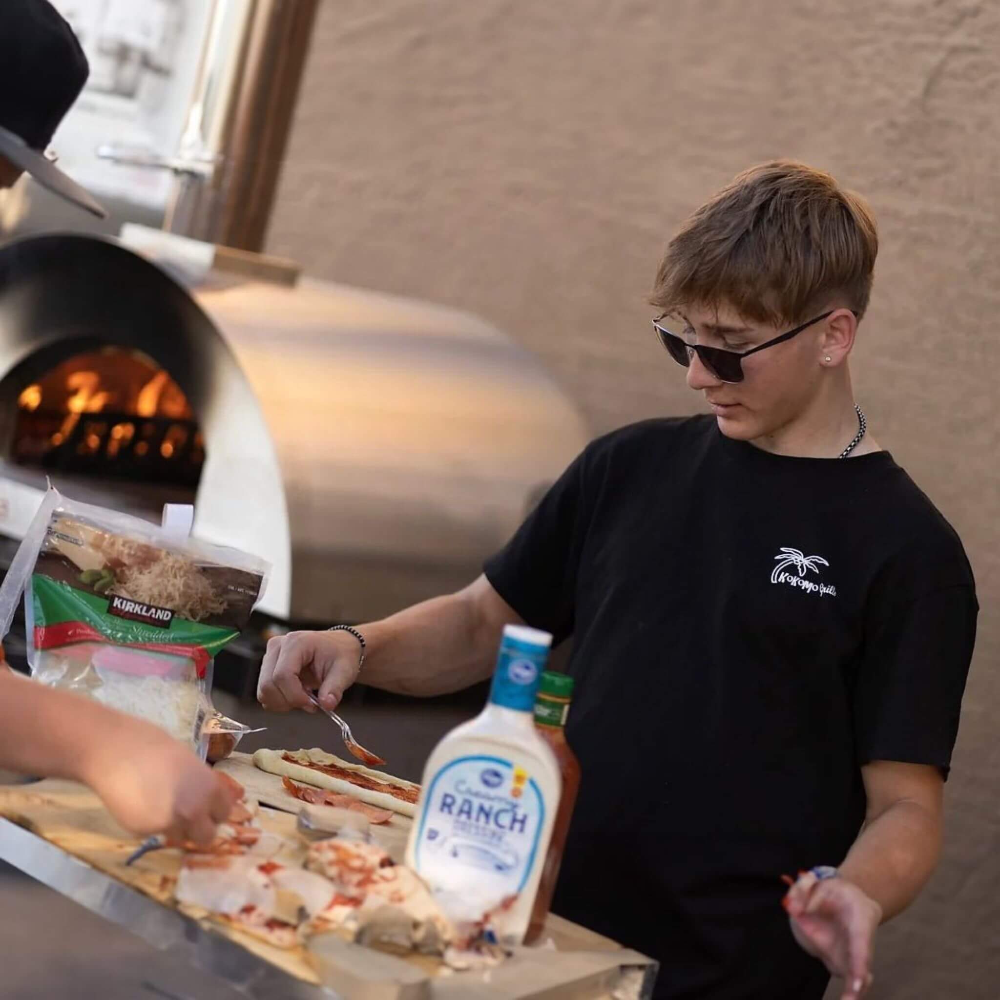 Premium 32-Inch Stainless Steel Wood Fired Pizza Oven [KO-PIZZAOVEN]