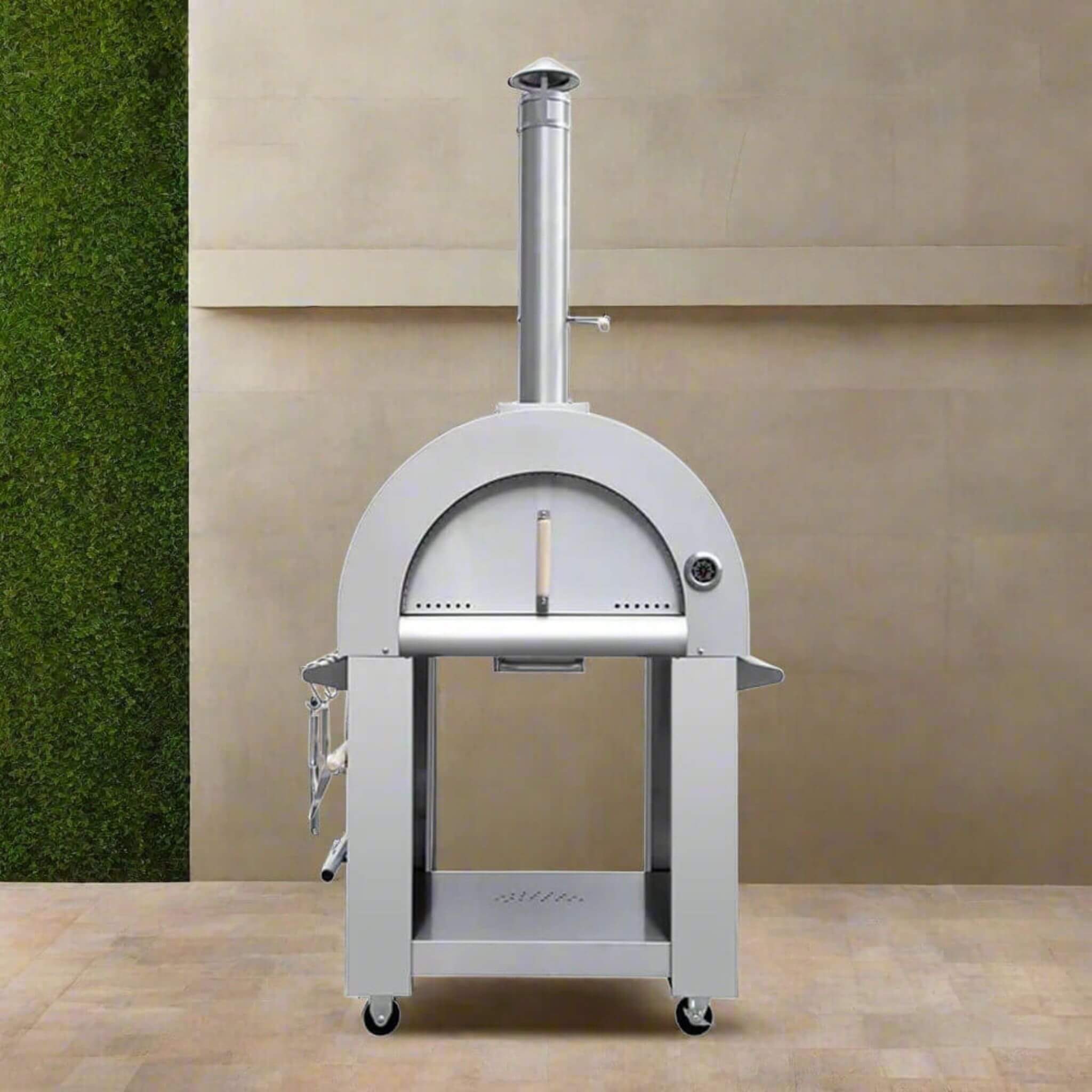 Premium 32-Inch Stainless Steel Wood Fired Pizza Oven [KO-PIZZAOVEN]
