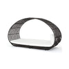 Large 2-Person Abigal Outdoor Wicker Daybed with Aluminum Frame and Cushions