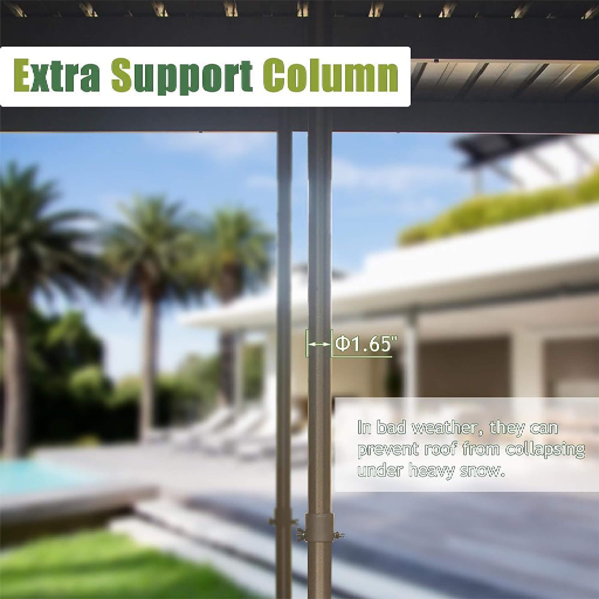 12 X 14 FT  Haven Large Outdoor All-Season Wall-Mounted Sunroom with Galvanized Steel Roof & Moveable PVC Screen