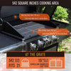 Large Outdoor 42K BTU BBQ Stainless Steel Propane Gas Grill With 4 Burners