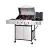 Large Outdoor 42K BTU BBQ Stainless Steel Propane Gas Grill With 4 Burners