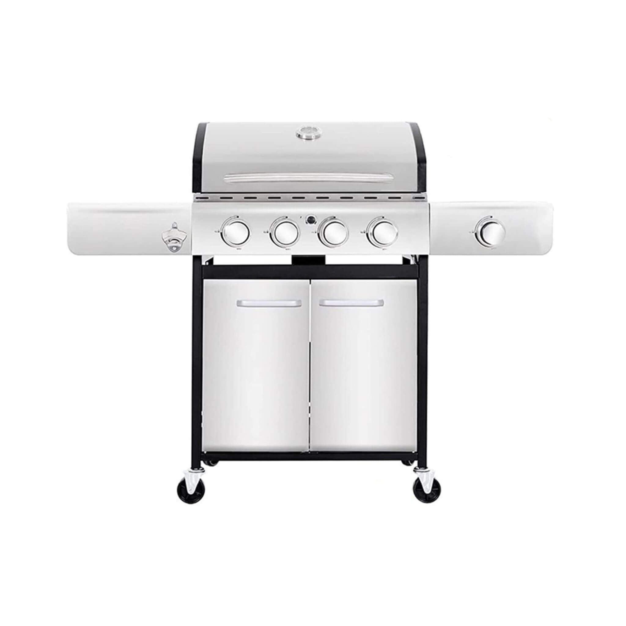 Large Outdoor 42K BTU BBQ Stainless Steel Propane Gas Grill With 4 Burners