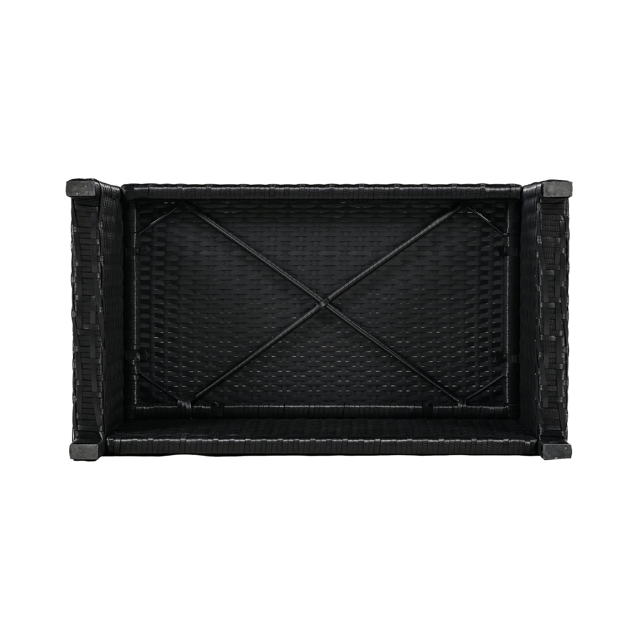 Quadrilateral Spa Surround Rattan Sectional Sofa