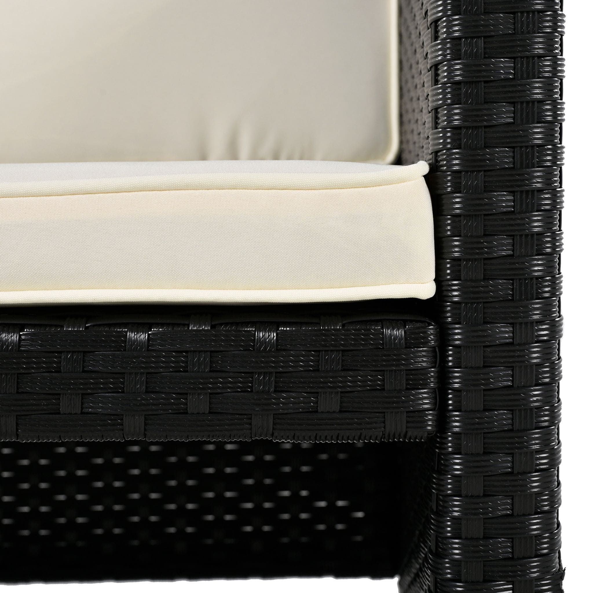 Quadrilateral Spa Surround Rattan Sectional Sofa