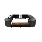 Quadrilateral Spa Surround Rattan Sectional Sofa