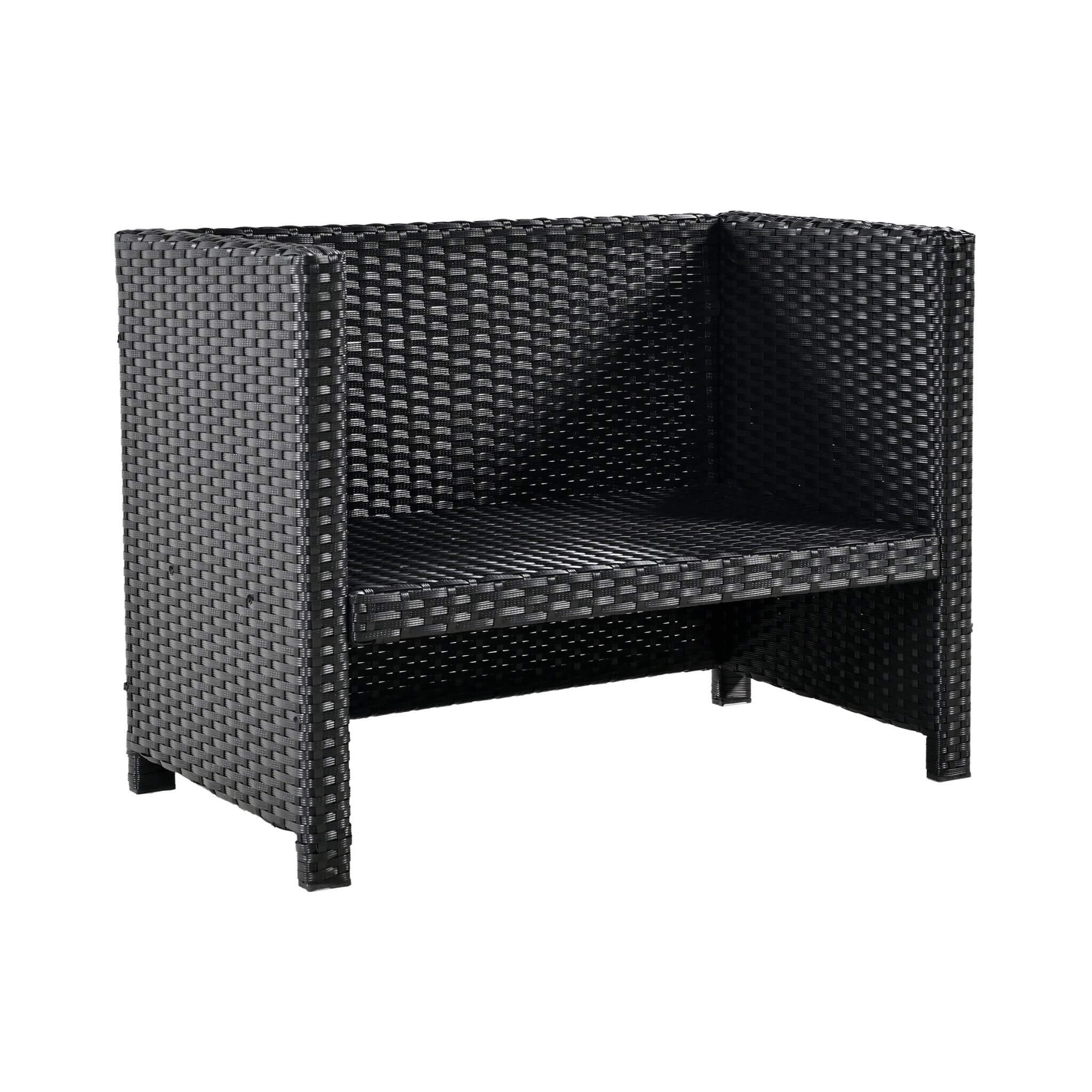 Quadrilateral Spa Surround Rattan Sectional Sofa