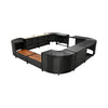 Quadrilateral Spa Surround Rattan Sectional Sofa